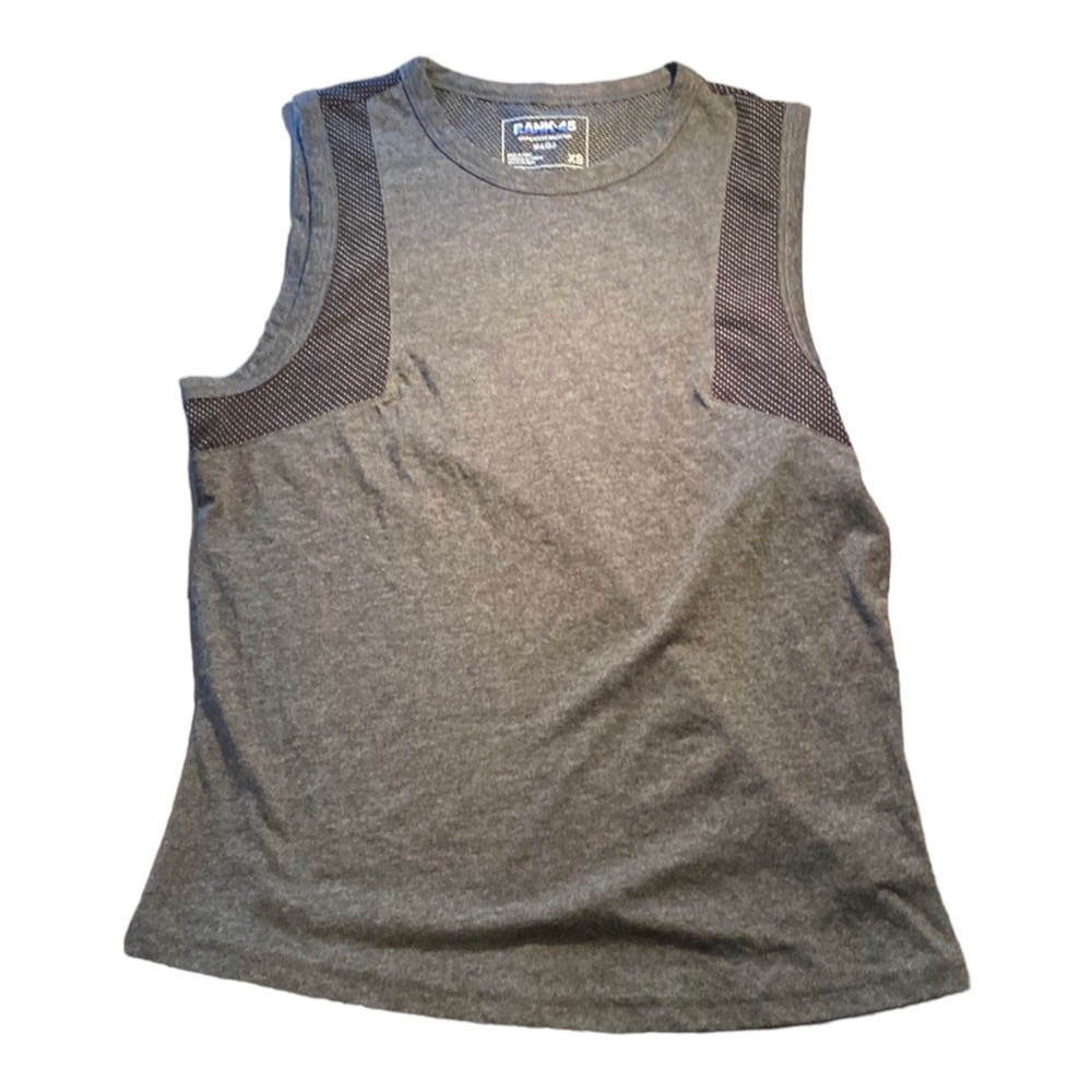 Rank 45 Women’s Gray & Black Tank Top – Size XS – Cotton/Poly Blend